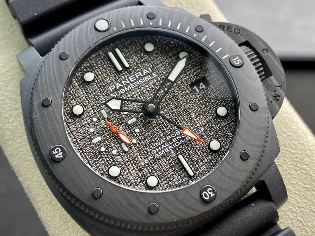 Panerai Black Dial PAM01039 47mm — photographed off the sweep