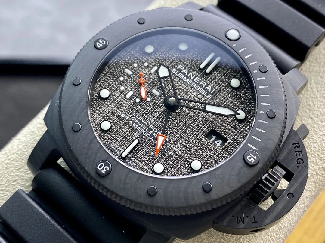 Panerai Black Dial PAM01039 47mm — photographed off the sweep