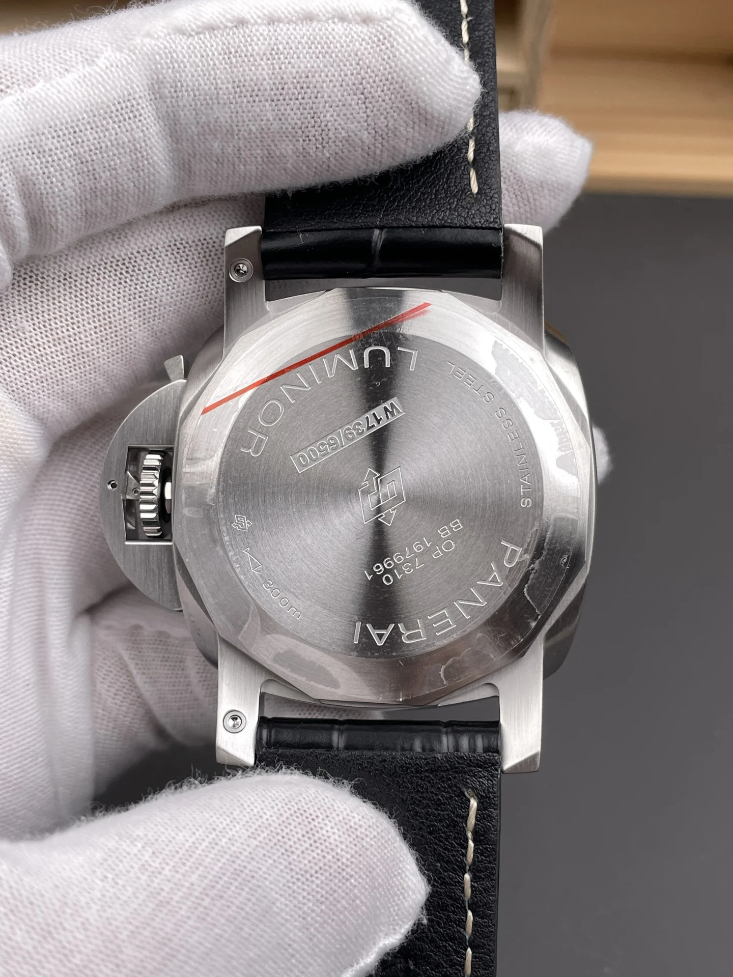 Panerai Black Dial PAM01312 44mm — photographed off the sweep
