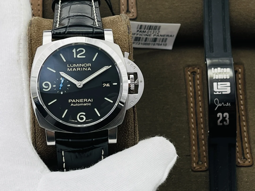 Panerai Black Dial PAM01312 — photographed off the sweep
