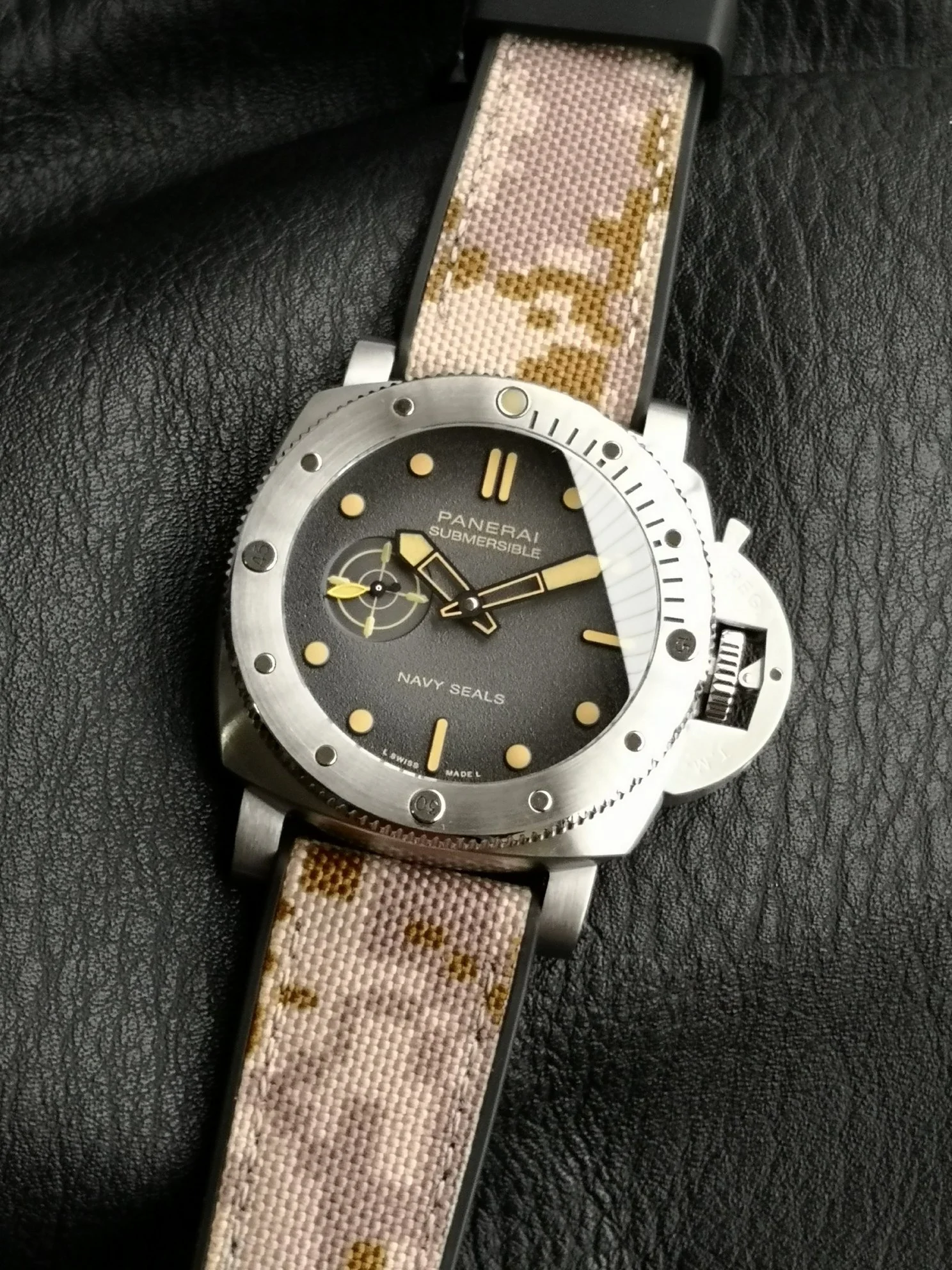 Panerai Black Dial PAM01518 — photographed off the sweep