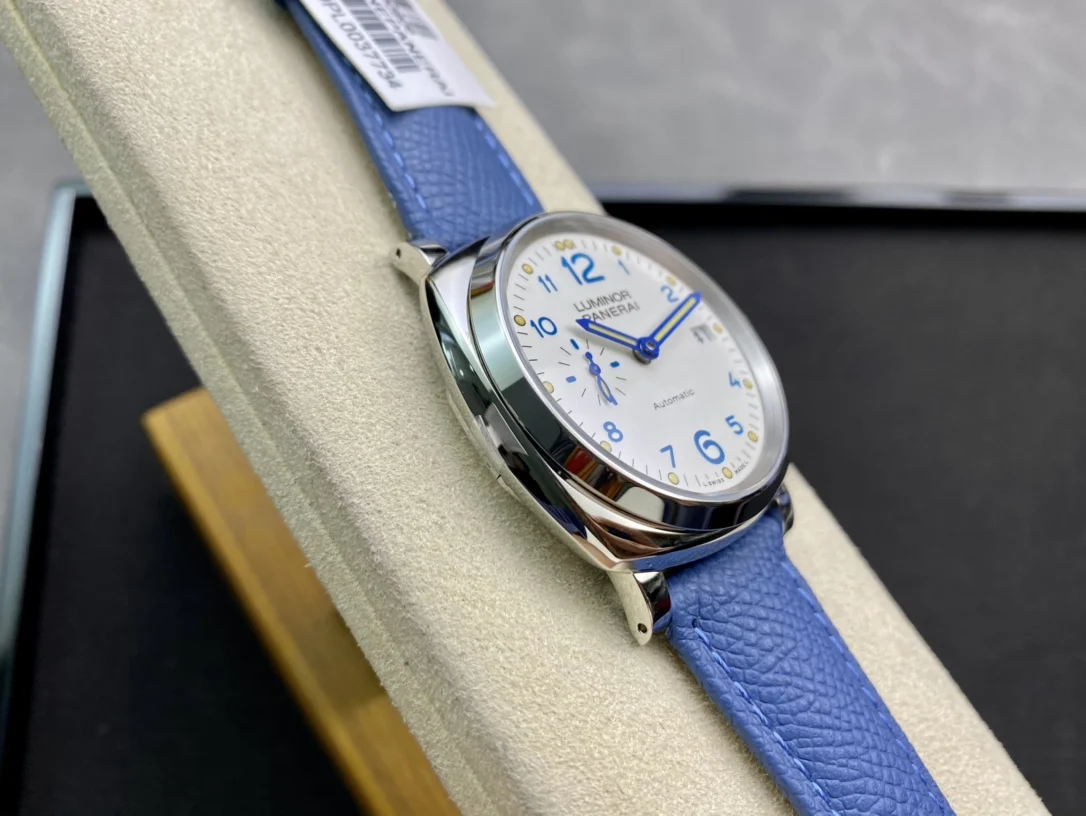Panerai Blue Dial PAM00906 42mm — photographed off the sweep