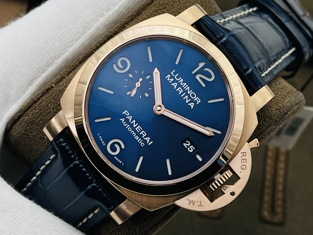 Panerai Blue Dial PAM01112 44mm — photographed off the sweep