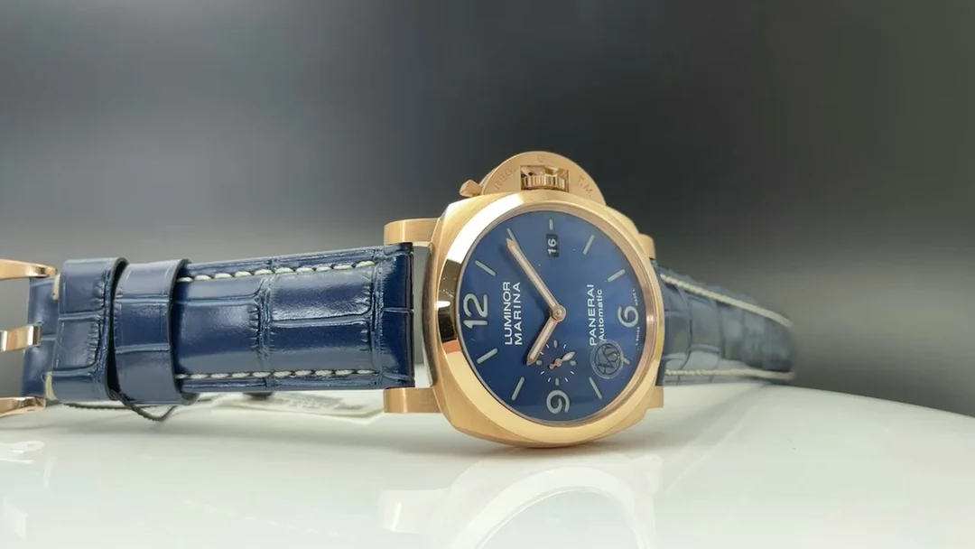 Panerai Blue Dial PAM01112 44mm — photographed off the sweep