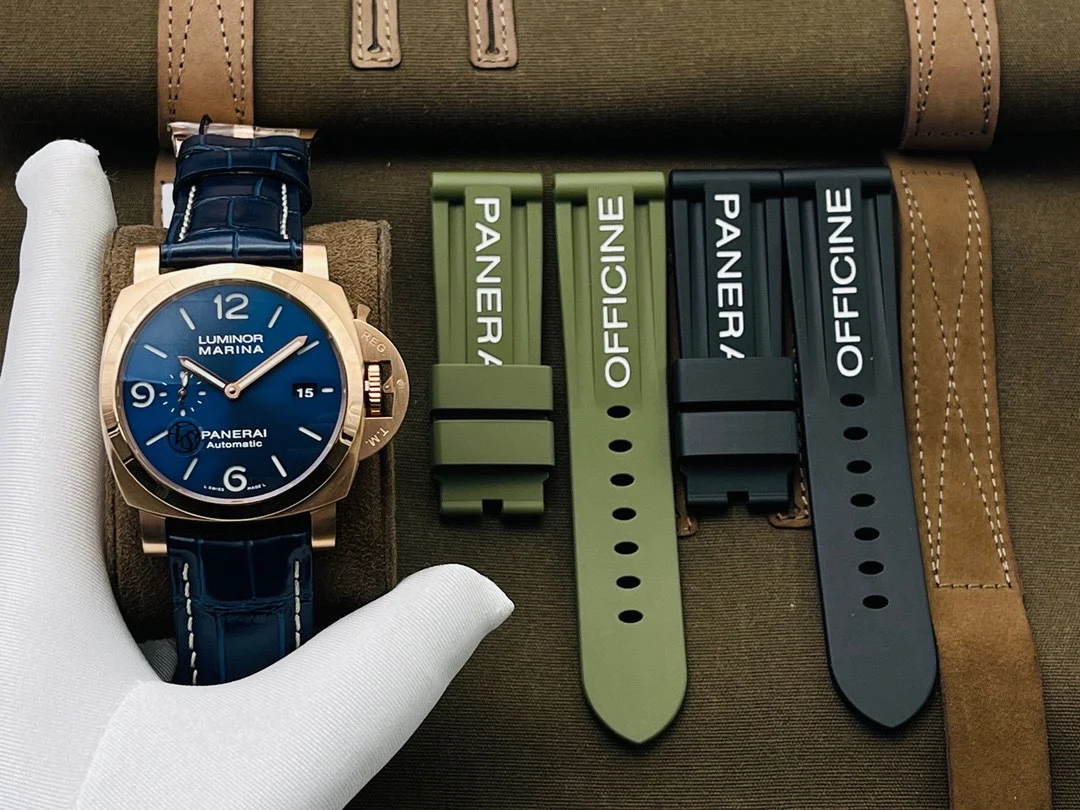 Panerai Blue Dial PAM01112 44mm — photographed off the sweep