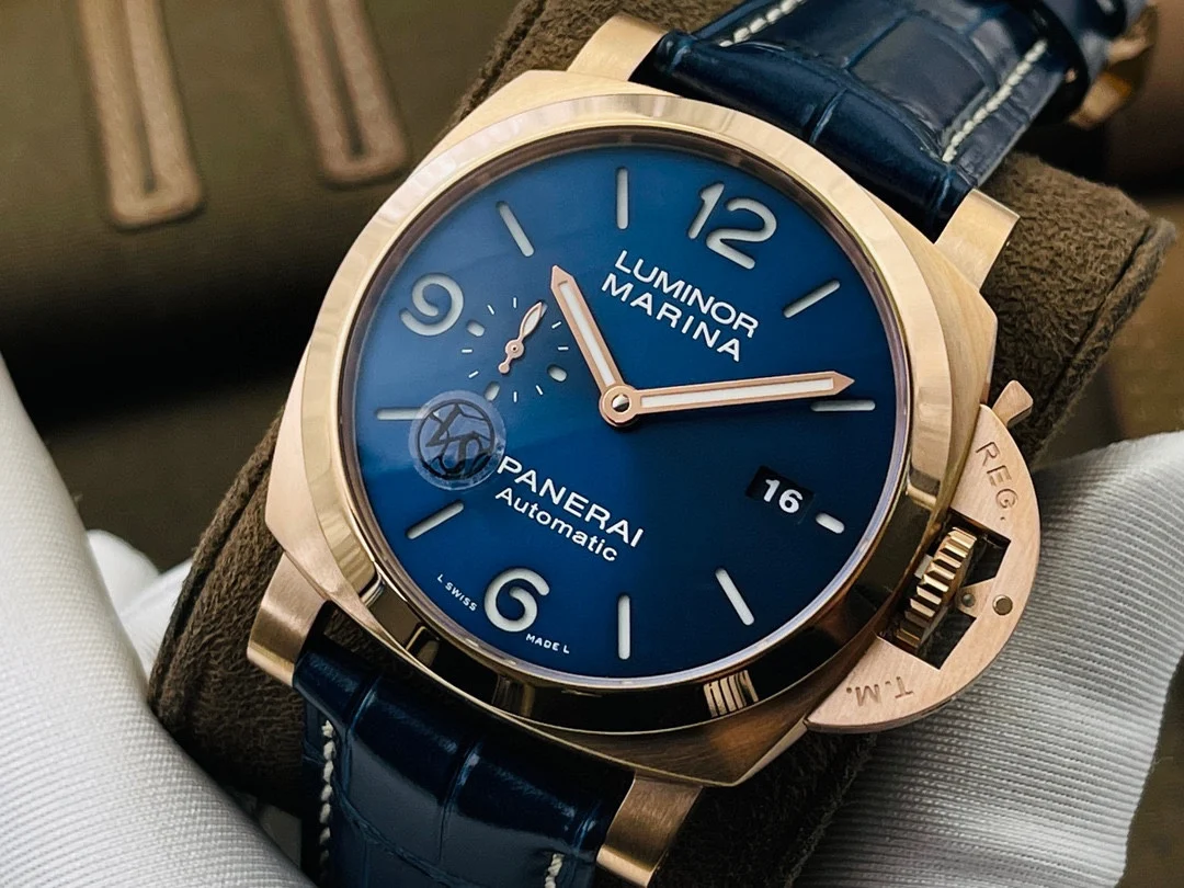 Panerai Blue Dial PAM01112 44mm — photographed off the sweep