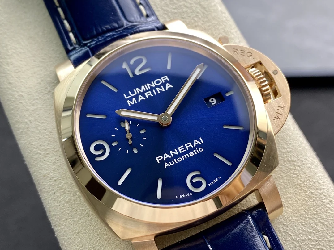 Panerai Blue Dial PAM01112 44mm — photographed off the sweep