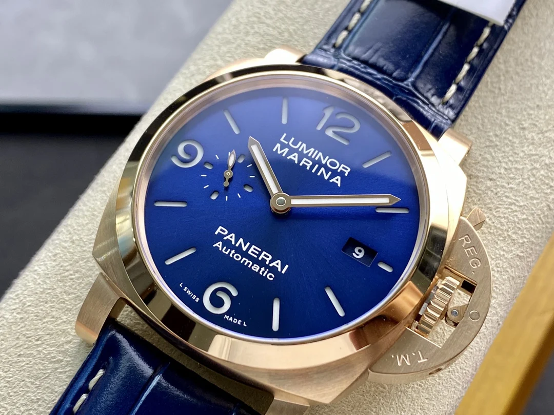 Panerai Blue Dial PAM01112 44mm — photographed off the sweep