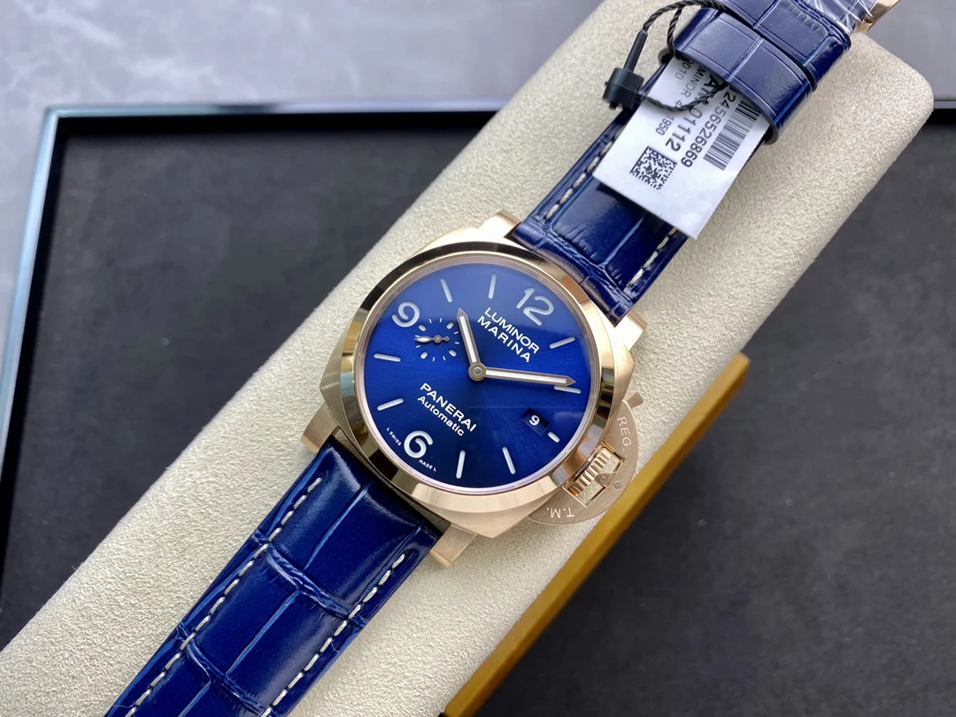 Panerai Blue Dial PAM01112 44mm — photographed off the sweep