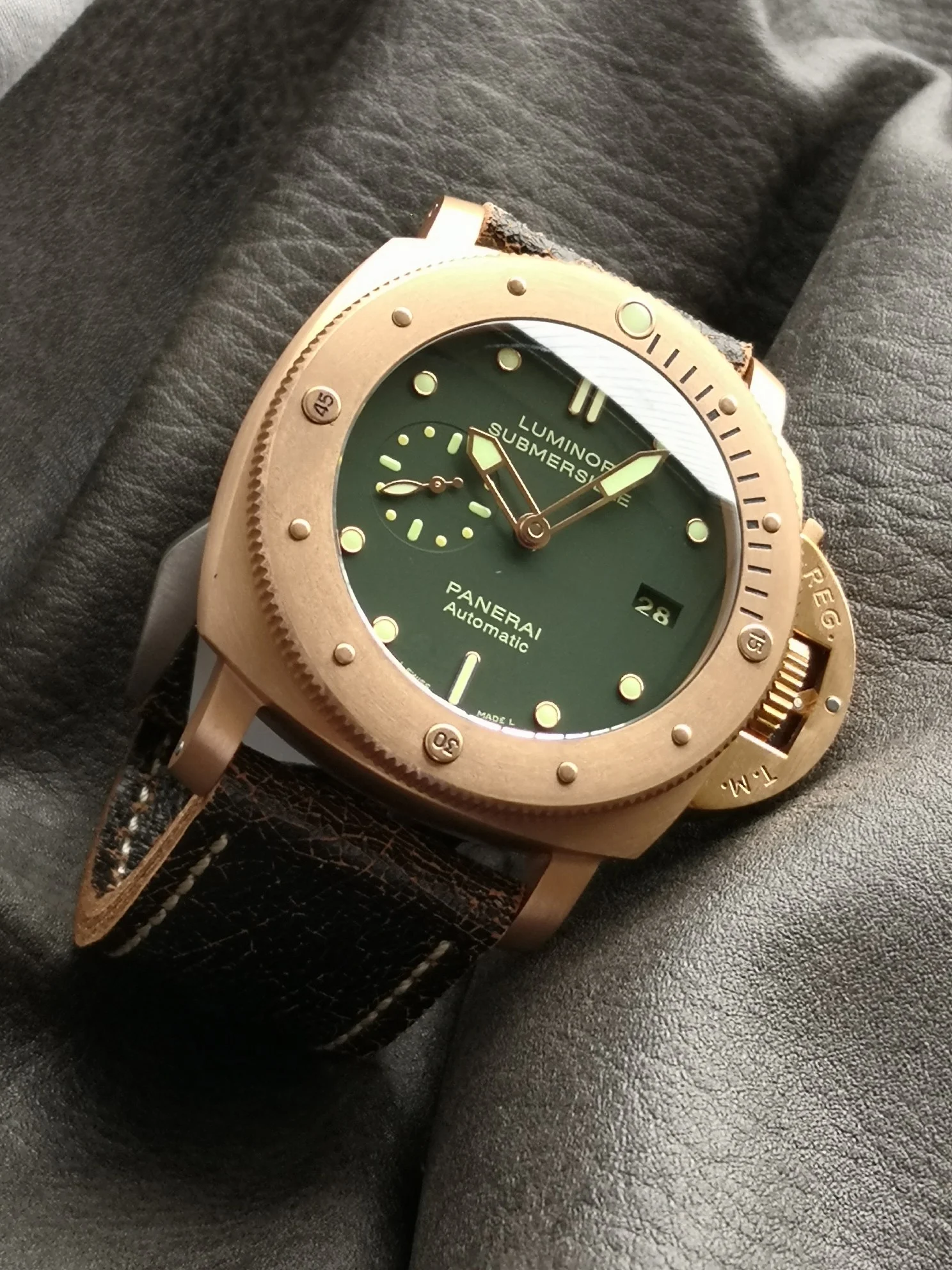 Panerai Bronze Green Dial PAM00382