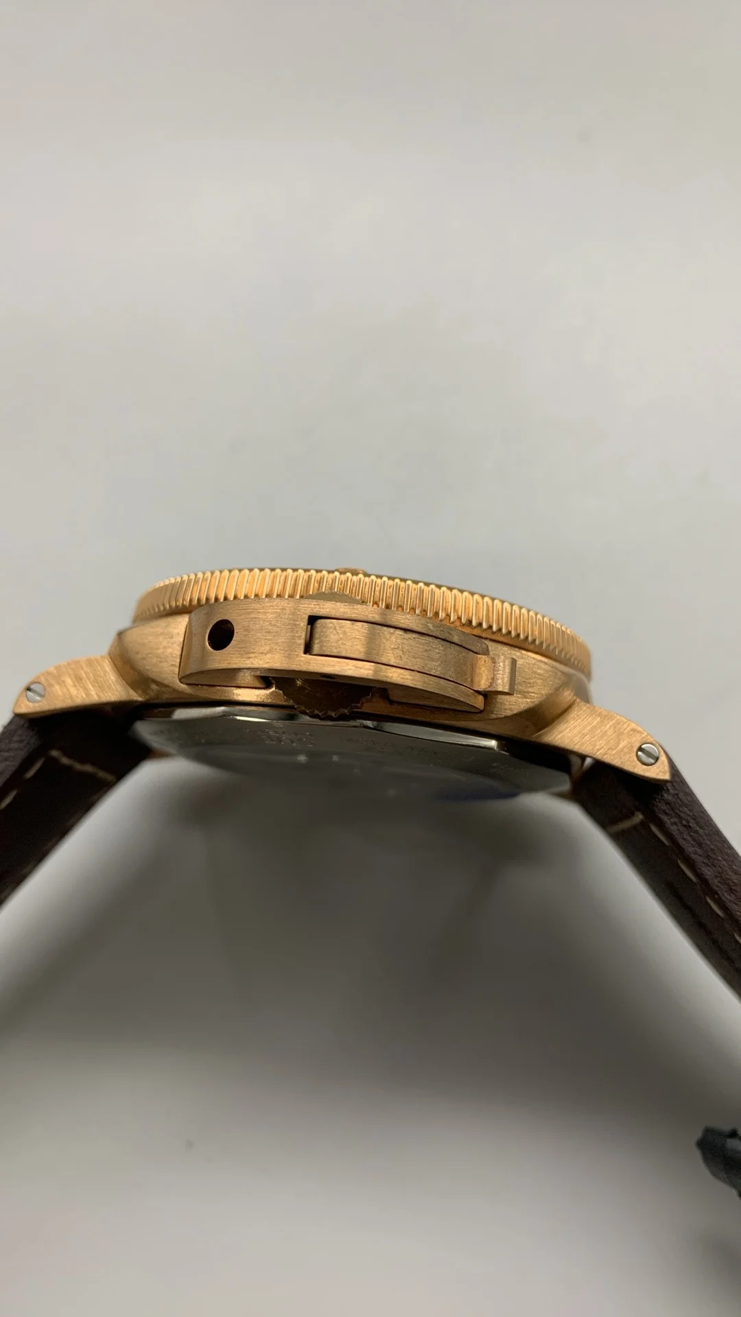 Panerai Bronze PAM00968 — photographed off the sweep