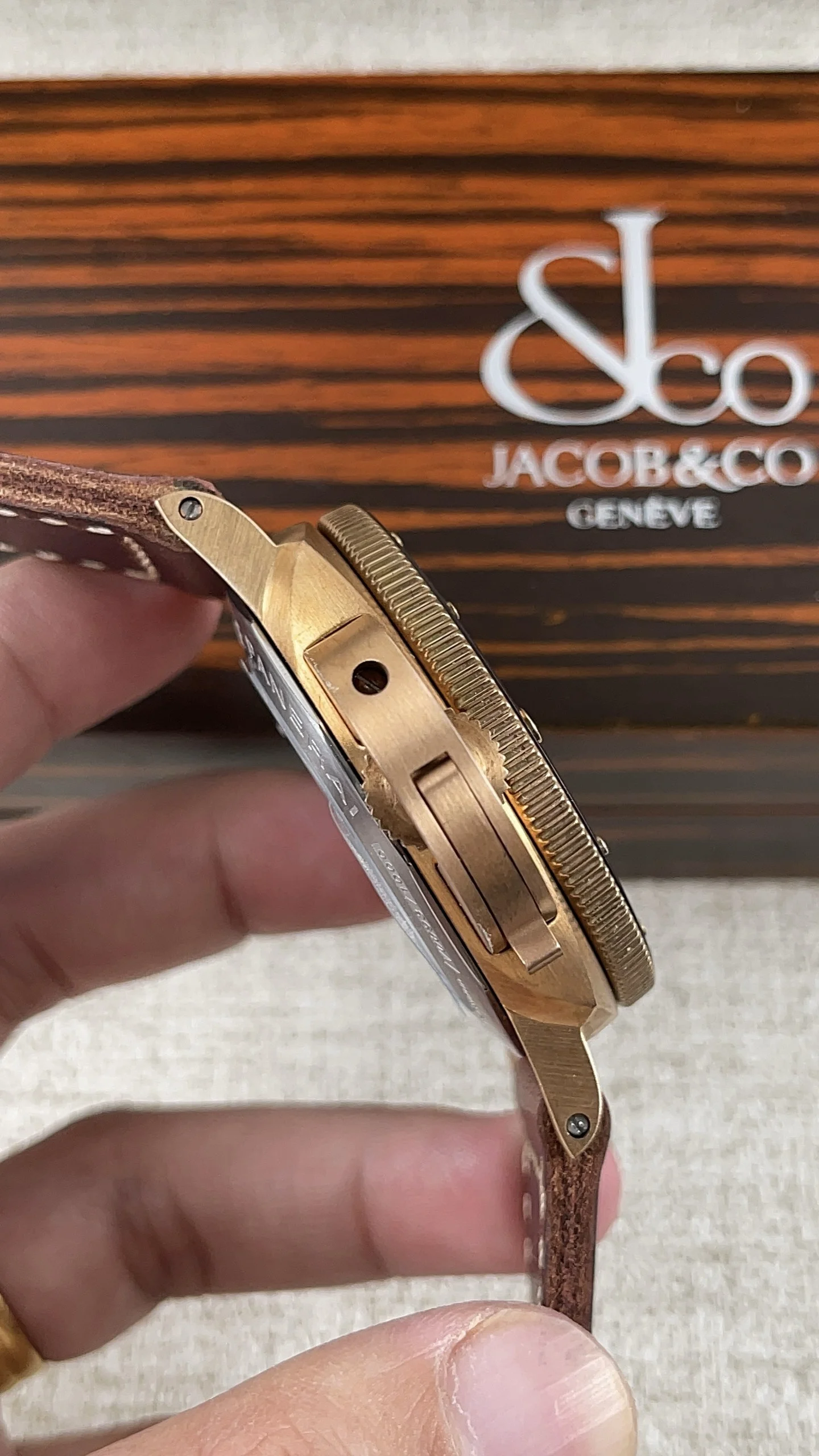 Panerai Bronze — photographed off the sweep