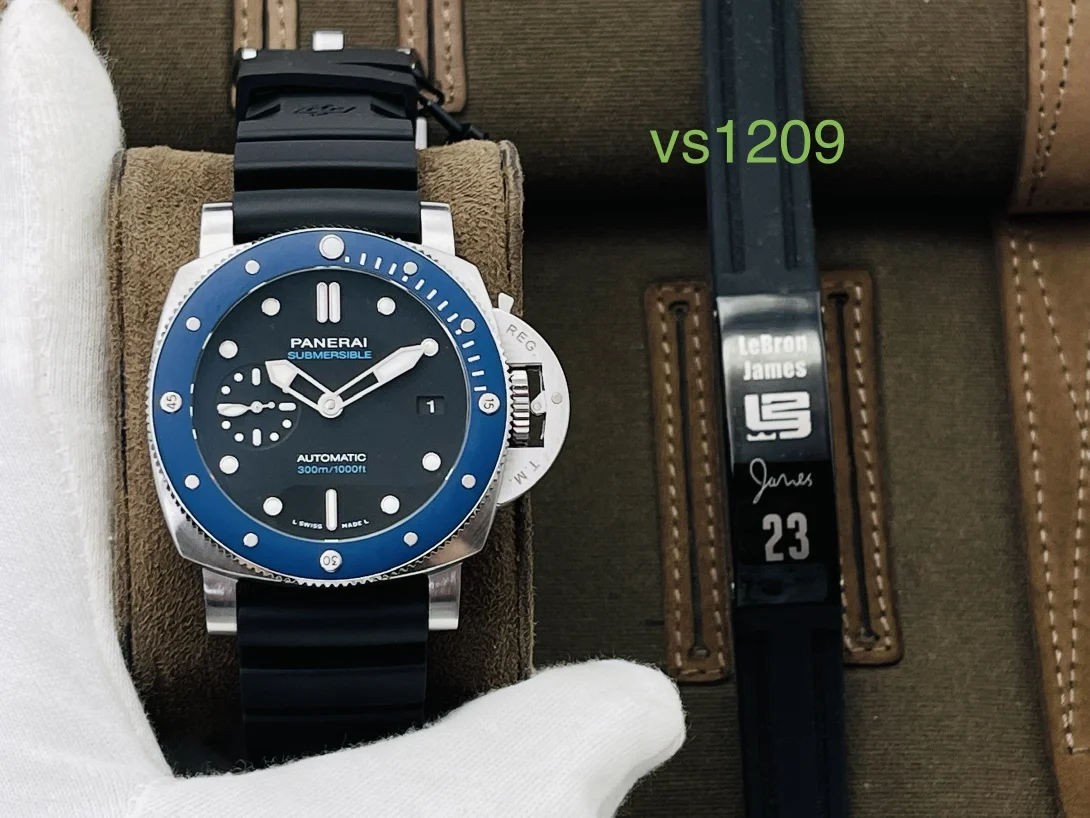 Panerai Carbon Blue Dial PAM00661 — photographed off the sweep