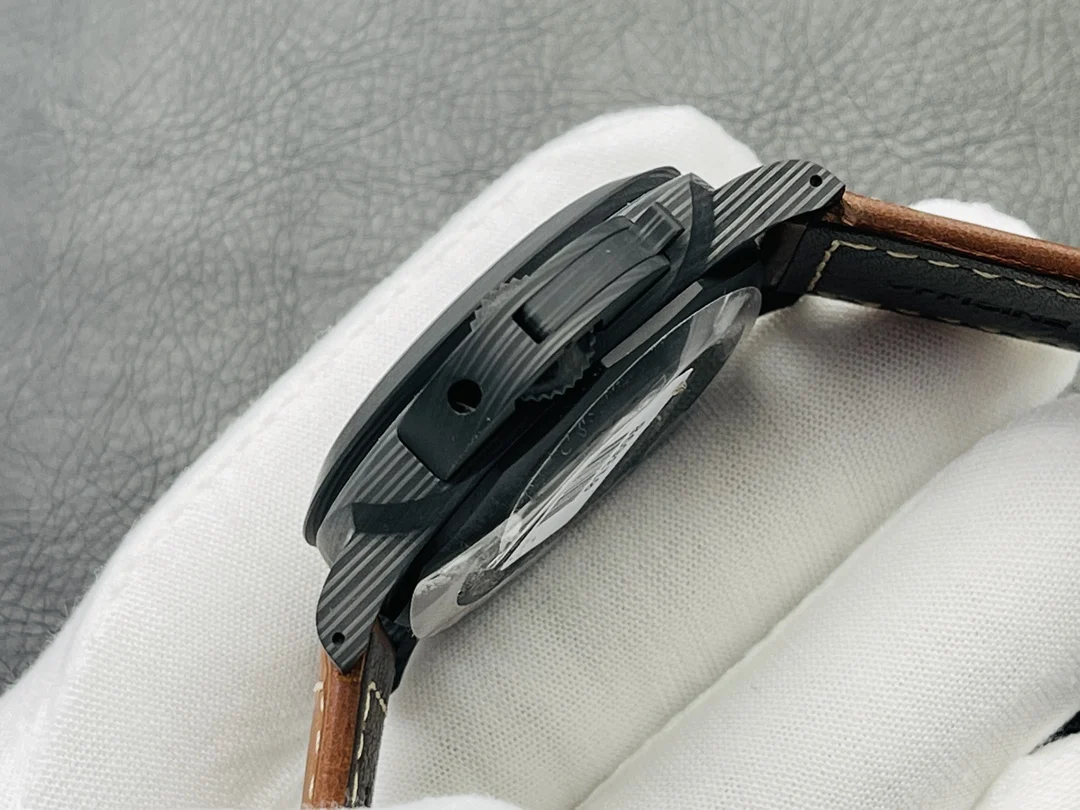 Panerai Carbon Blue Dial PAM00661 — photographed off the sweep