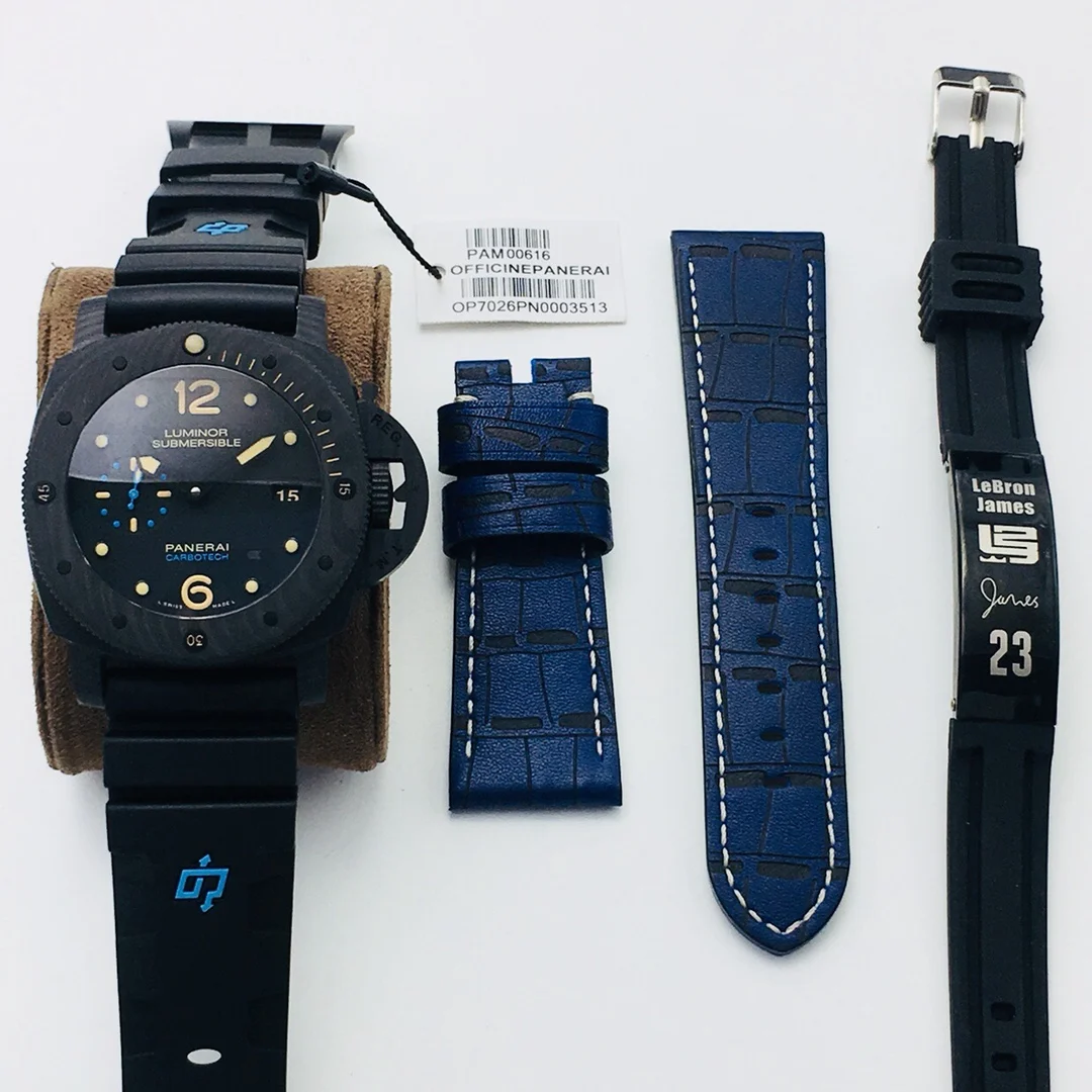 Panerai Carbon PAM00616 47mm — photographed off the sweep