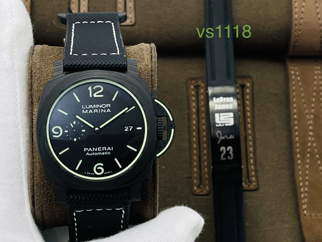 Panerai Carbon PAM01118 44mm — photographed off the sweep