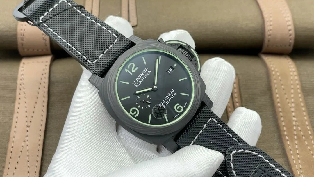 Panerai Carbon PAM01119 44mm — photographed off the sweep