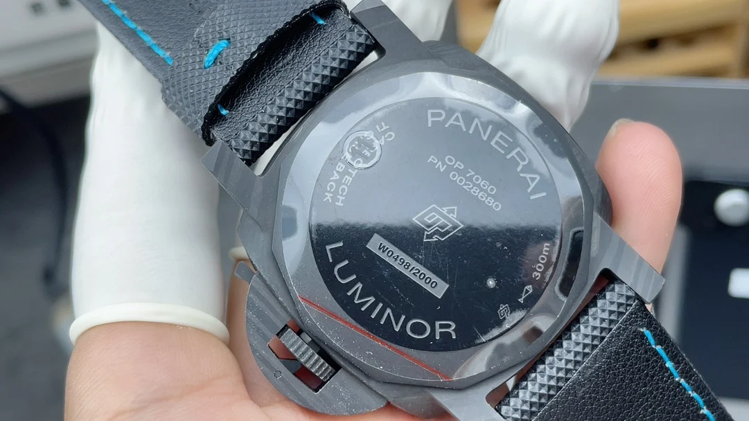 Panerai Carbon PAM01616 — photographed off the sweep