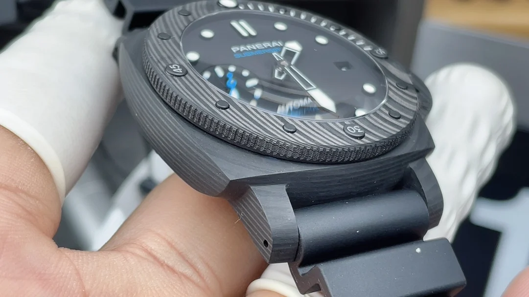 Panerai Carbon PAM02231 — photographed off the sweep