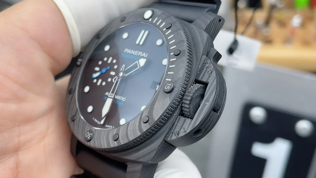 Panerai Carbon PAM02231 — photographed off the sweep