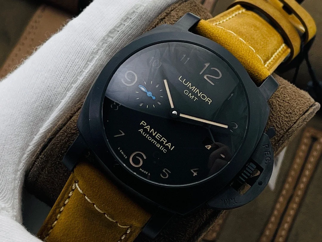 Panerai Ceramic Blue Dial PAM01441 44mm — photographed off the sweep