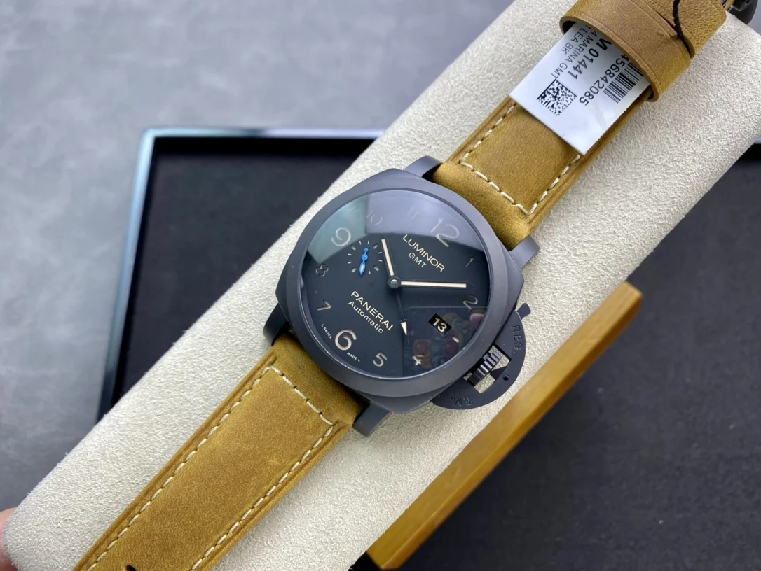 Panerai Ceramic Blue Dial PAM01441 44mm — photographed off the sweep