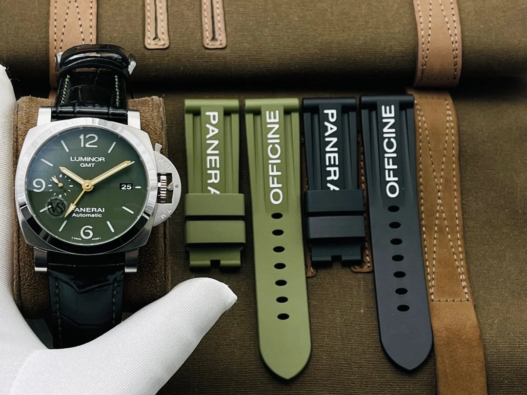 Panerai Green Dial PAM01056 44mm — photographed off the sweep