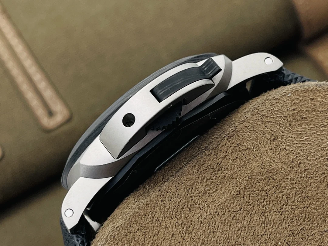 Panerai Luminor Marina Titanium Grey Dial 44mm — photographed off the sweep