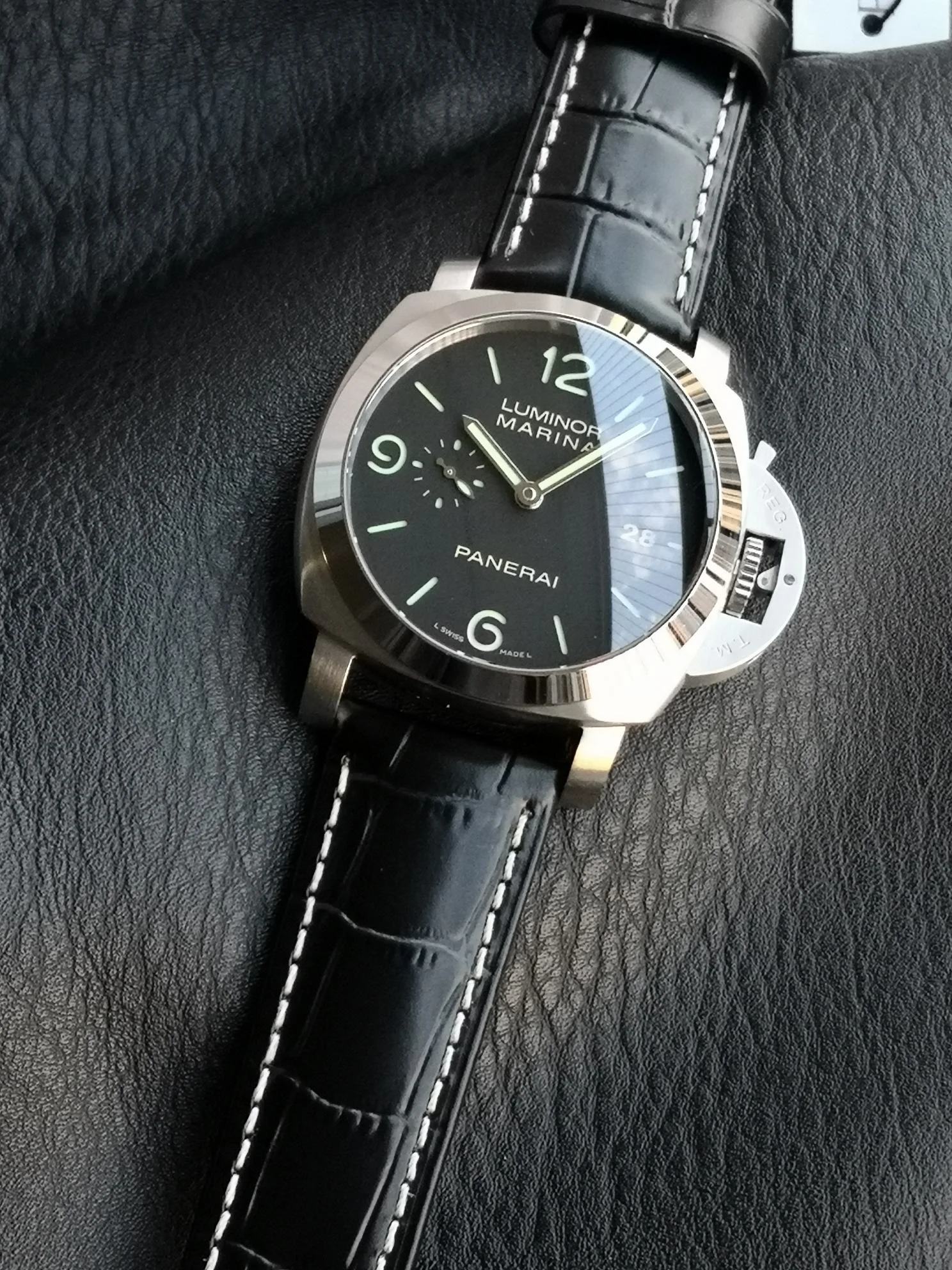 Panerai Luminor PAM00312 — photographed off the sweep