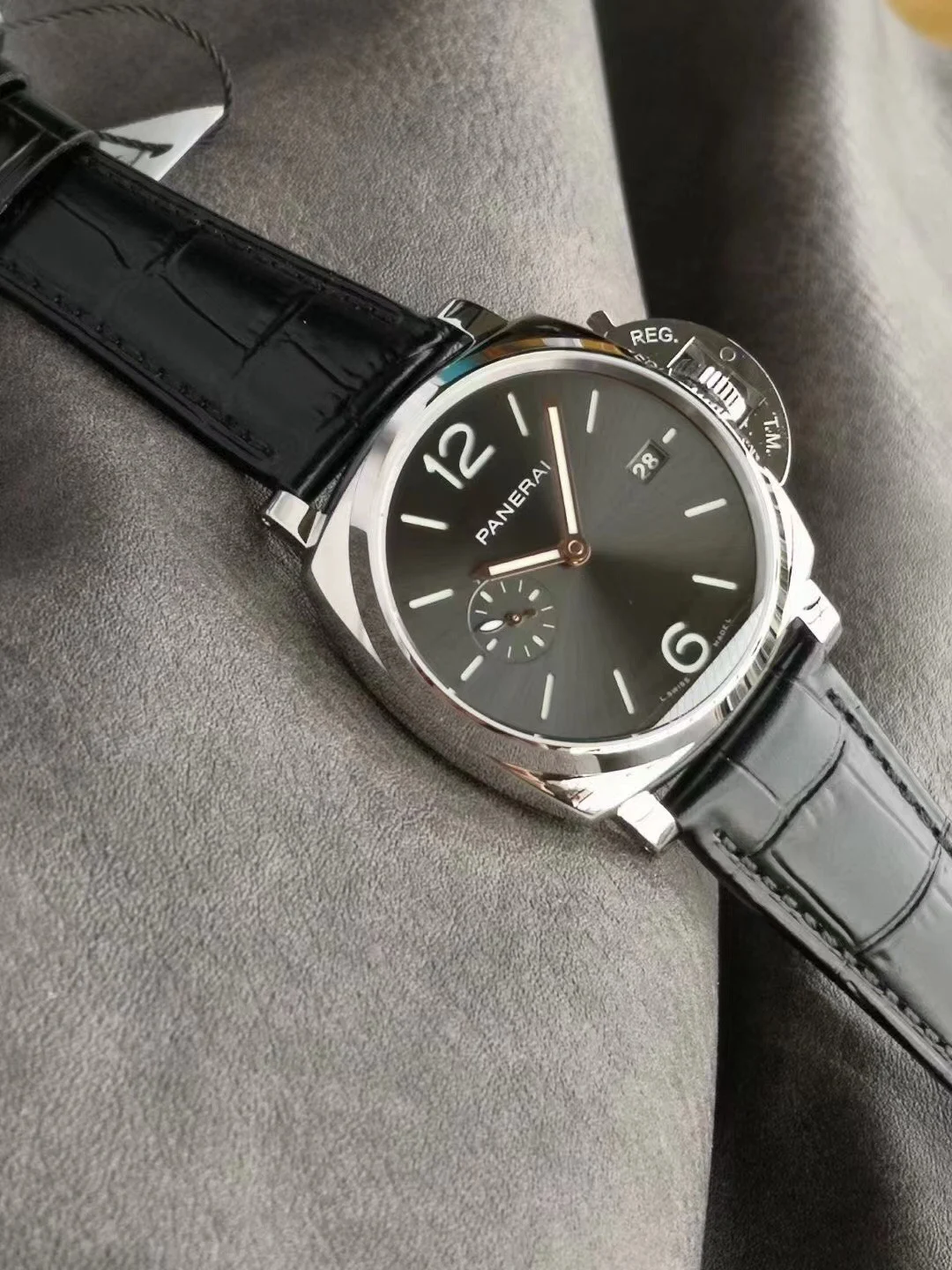 Panerai Luminor PAM01250 — photographed off the sweep
