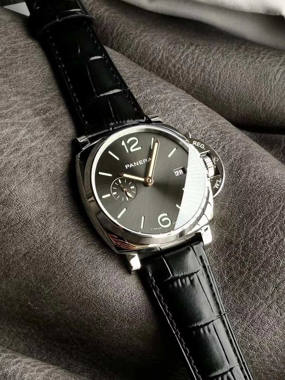 Panerai Luminor PAM01250 — photographed off the sweep