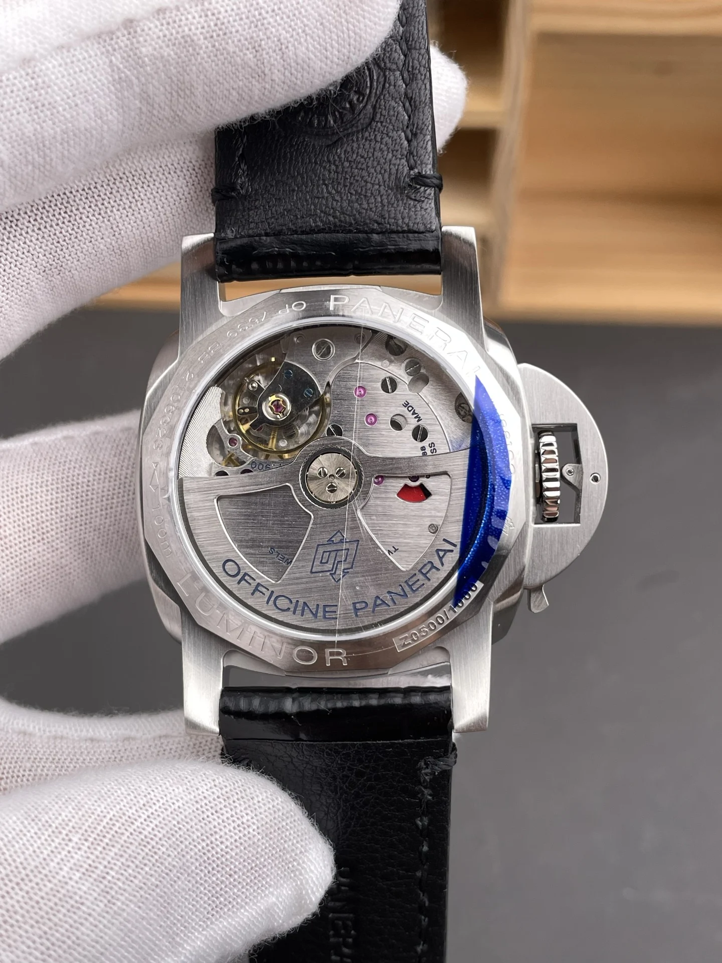 Panerai Luminor PAM01367 40mm — photographed off the sweep