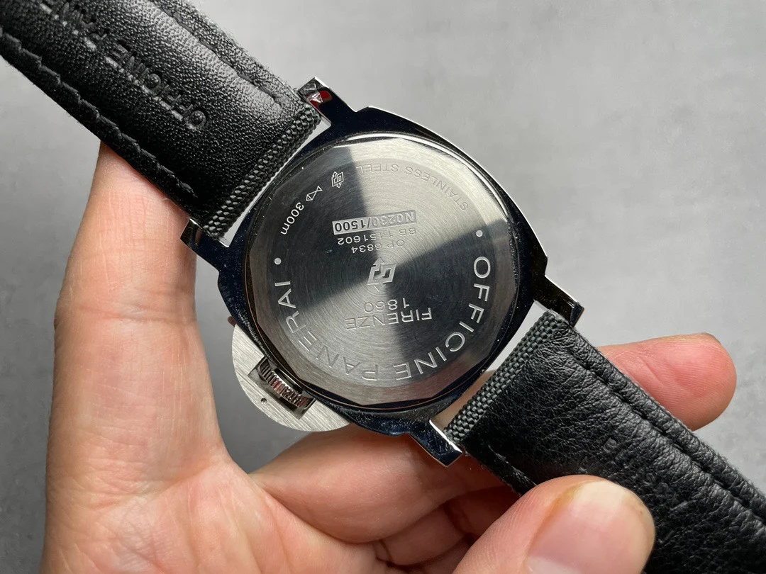 Panerai Luminor Steel Blue Dial PAM00774 44mm — photographed off the sweep