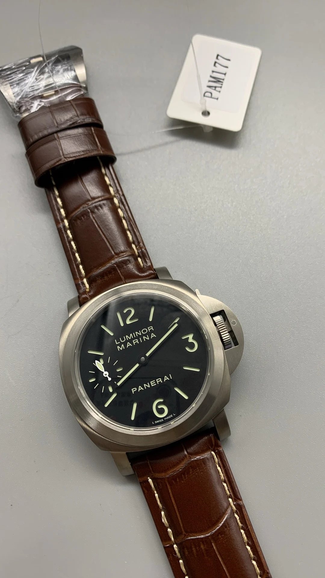 Panerai PAM00177 — photographed off the sweep