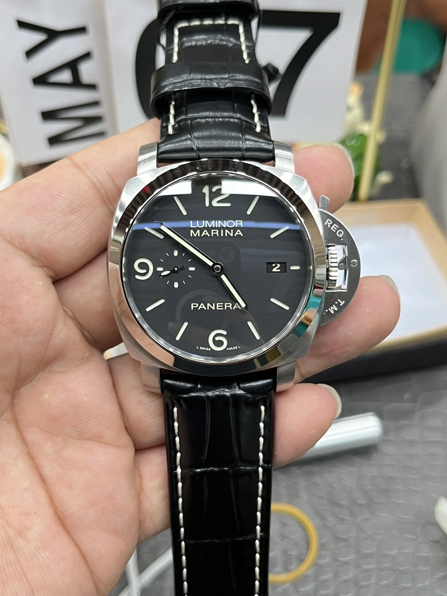 Panerai PAM00312 44mm — photographed off the sweep