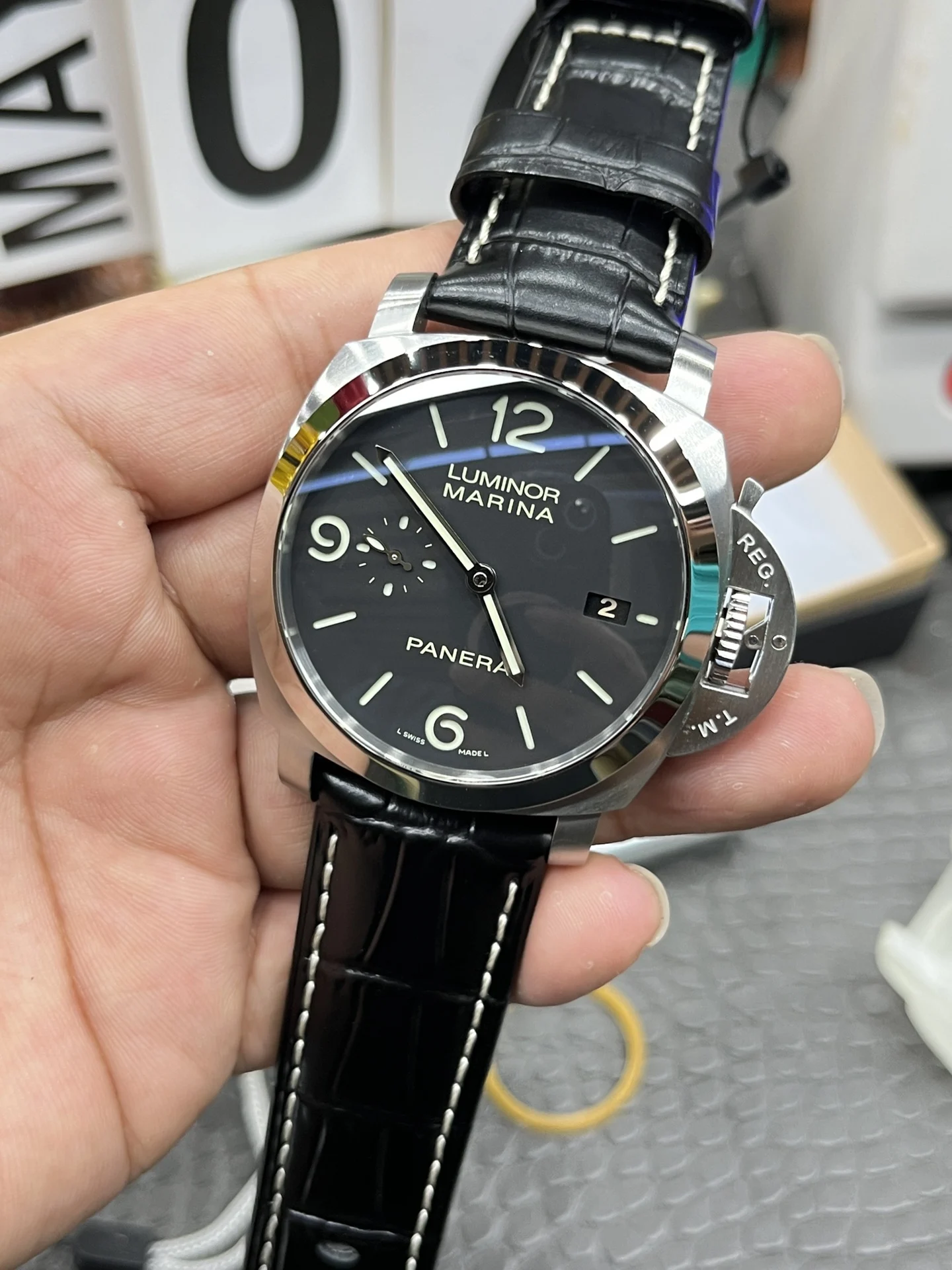 Panerai PAM00312 44mm — photographed off the sweep