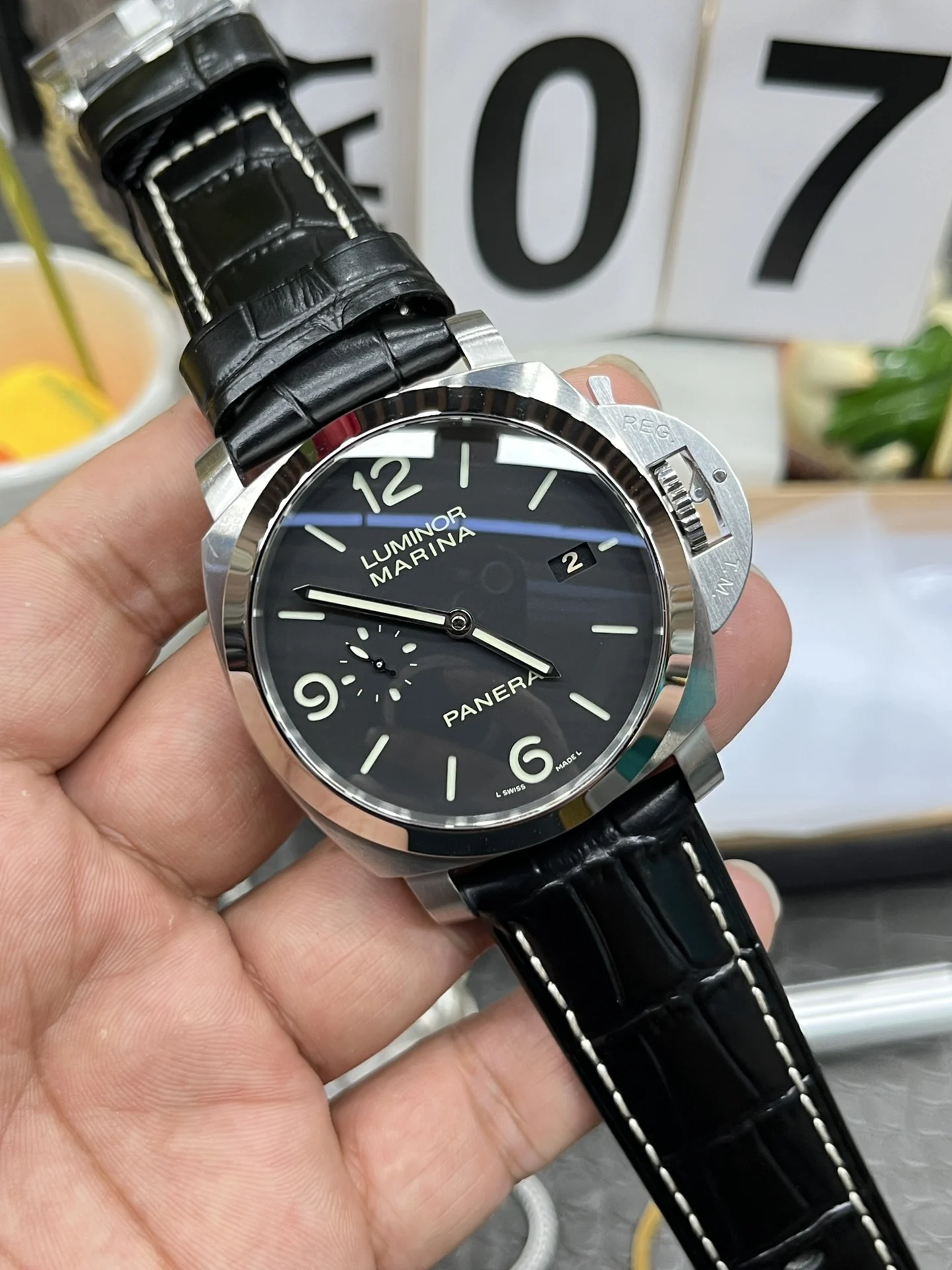 Panerai PAM00312 44mm — photographed off the sweep