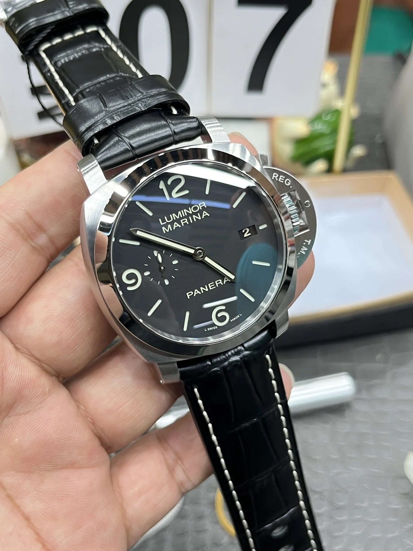 Panerai PAM00312 44mm — photographed off the sweep