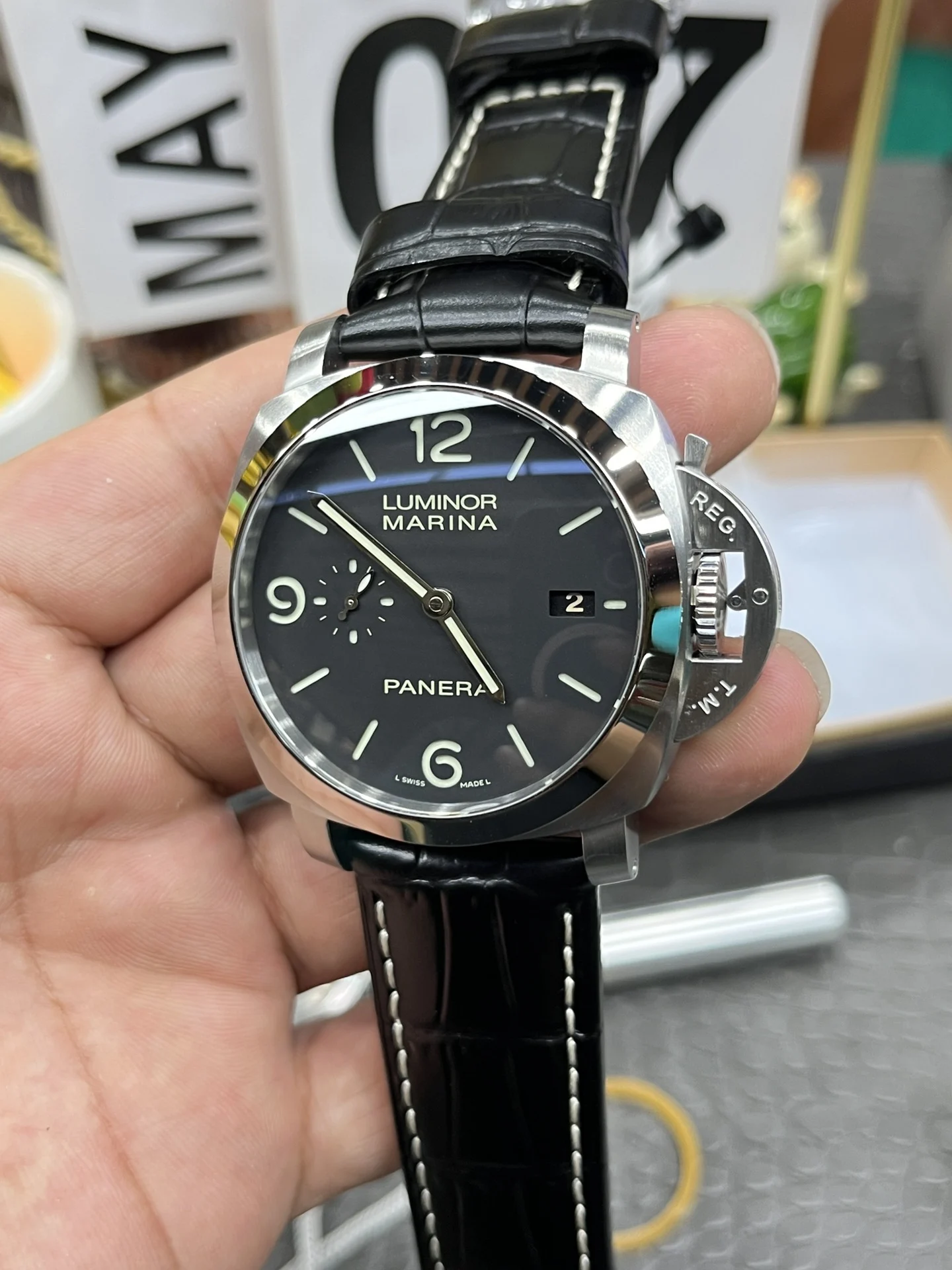 Panerai PAM00312 44mm — photographed off the sweep