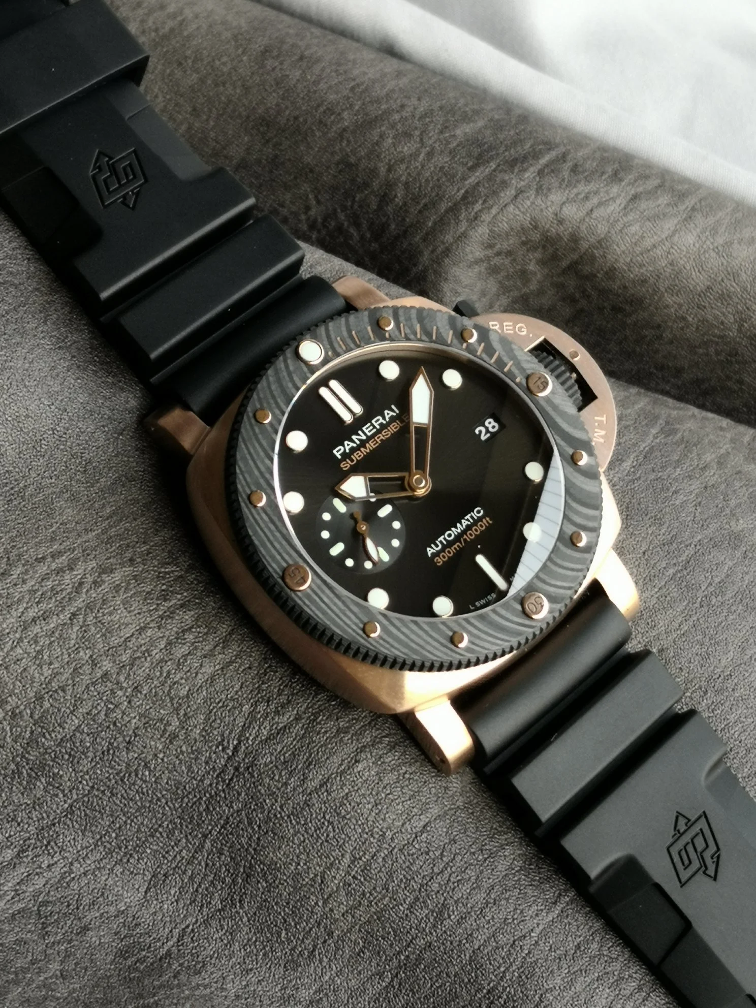 Panerai PAM01070 — photographed off the sweep