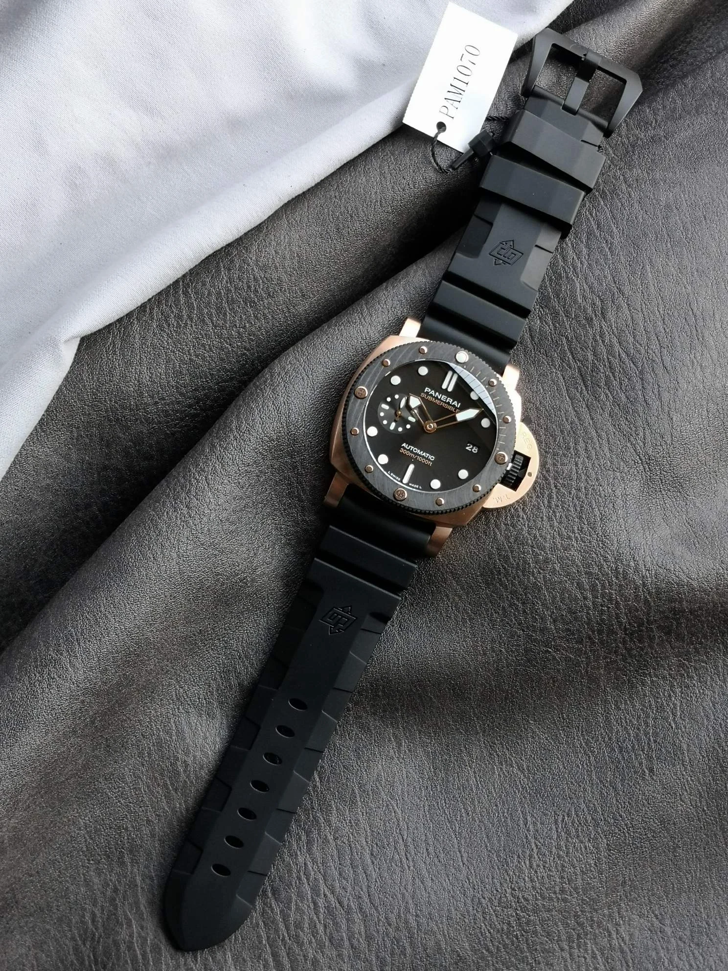 Panerai PAM01070 — photographed off the sweep