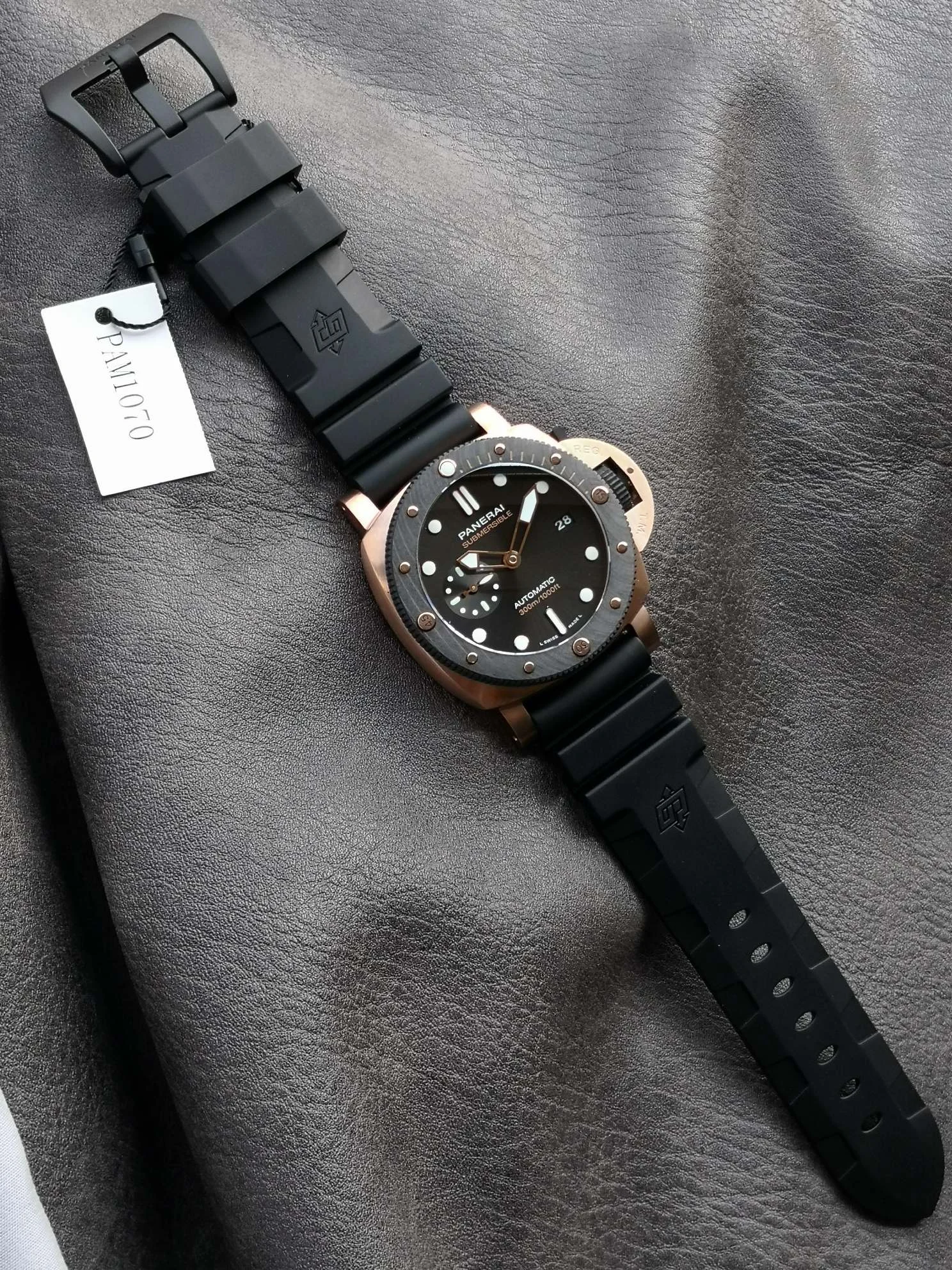 Panerai PAM01070 — photographed off the sweep