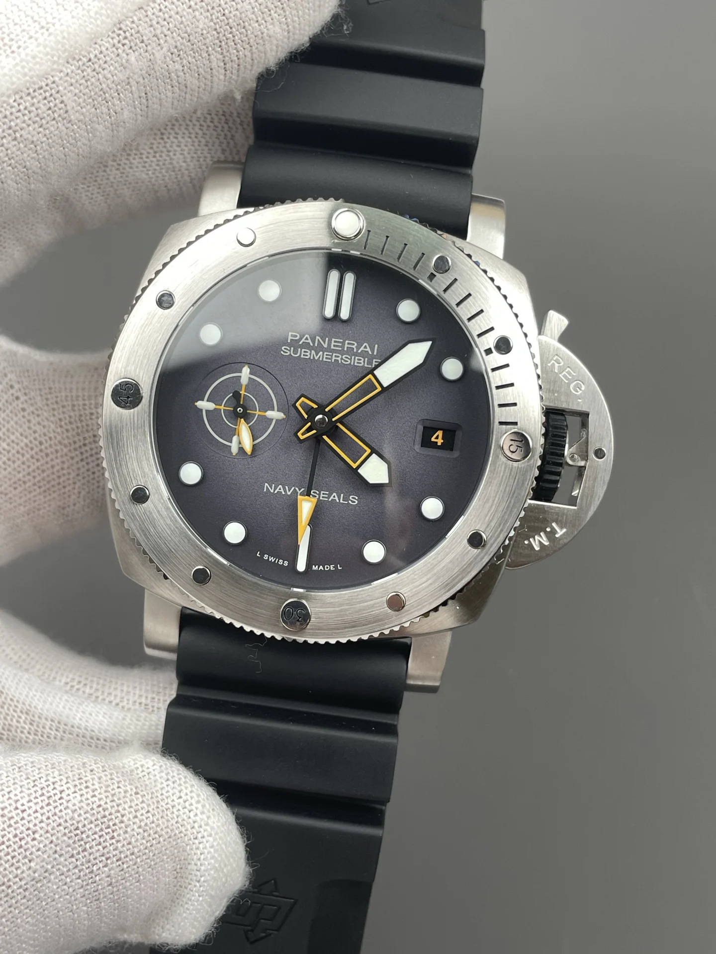 Panerai PAM01323 — photographed off the sweep