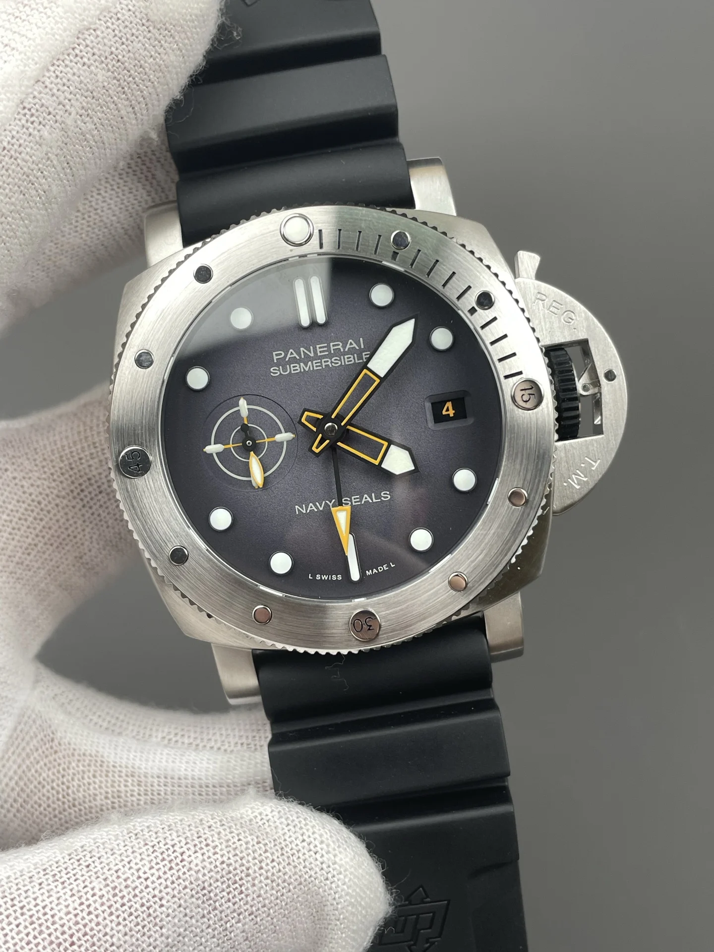 Panerai PAM01323 — photographed off the sweep