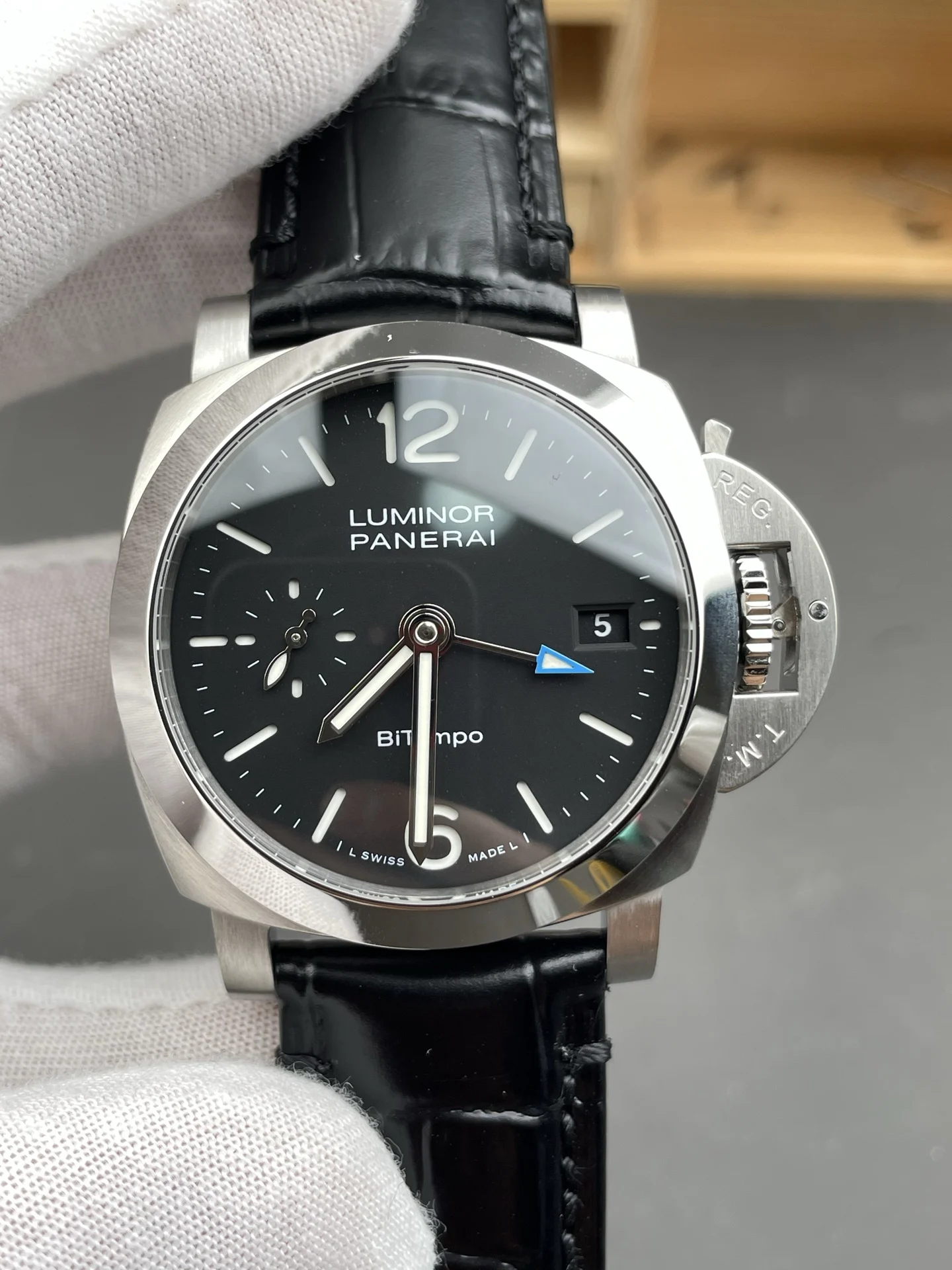 Panerai PAM01365 — photographed off the sweep