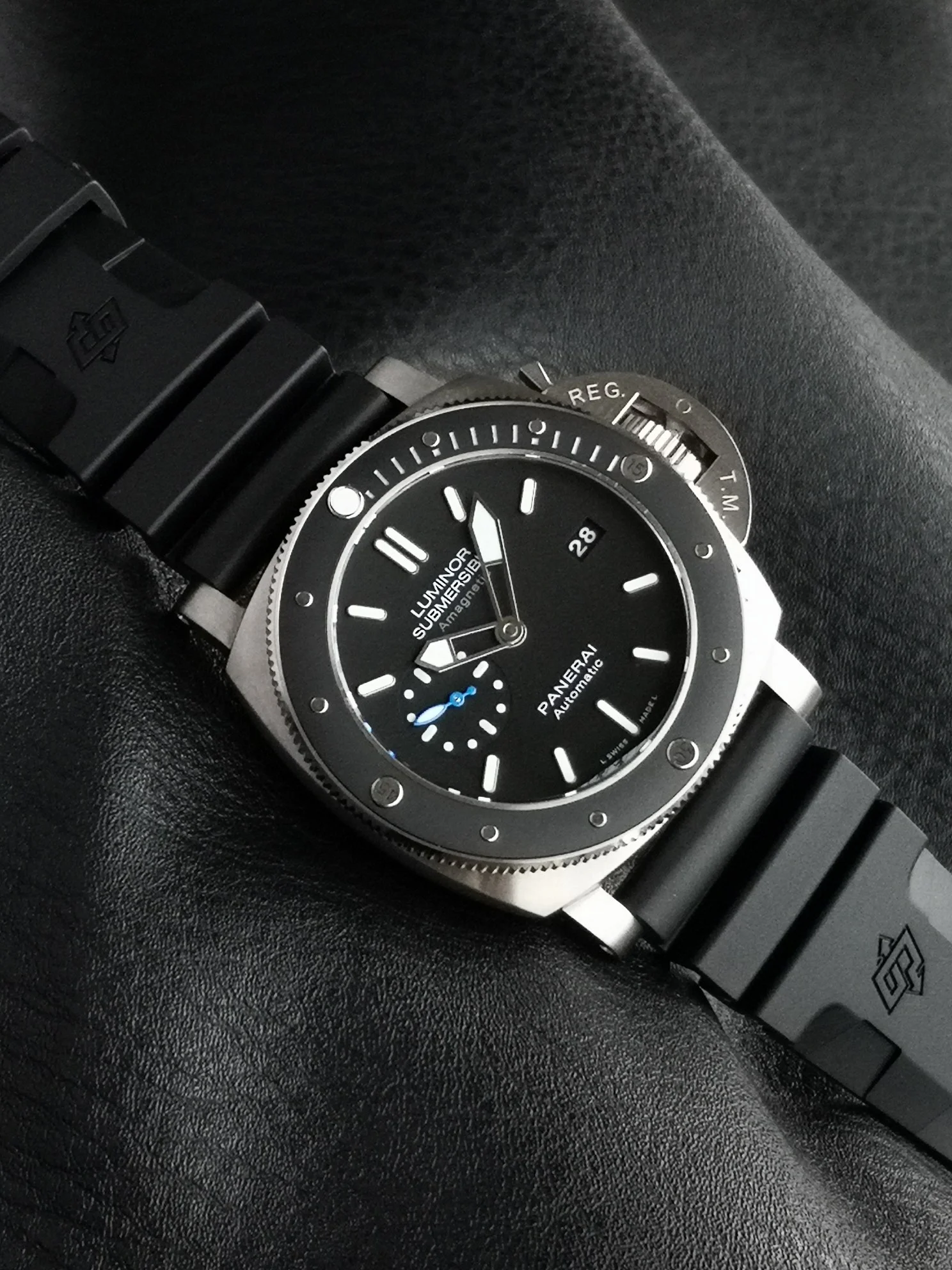 Panerai PAM01389 — photographed off the sweep
