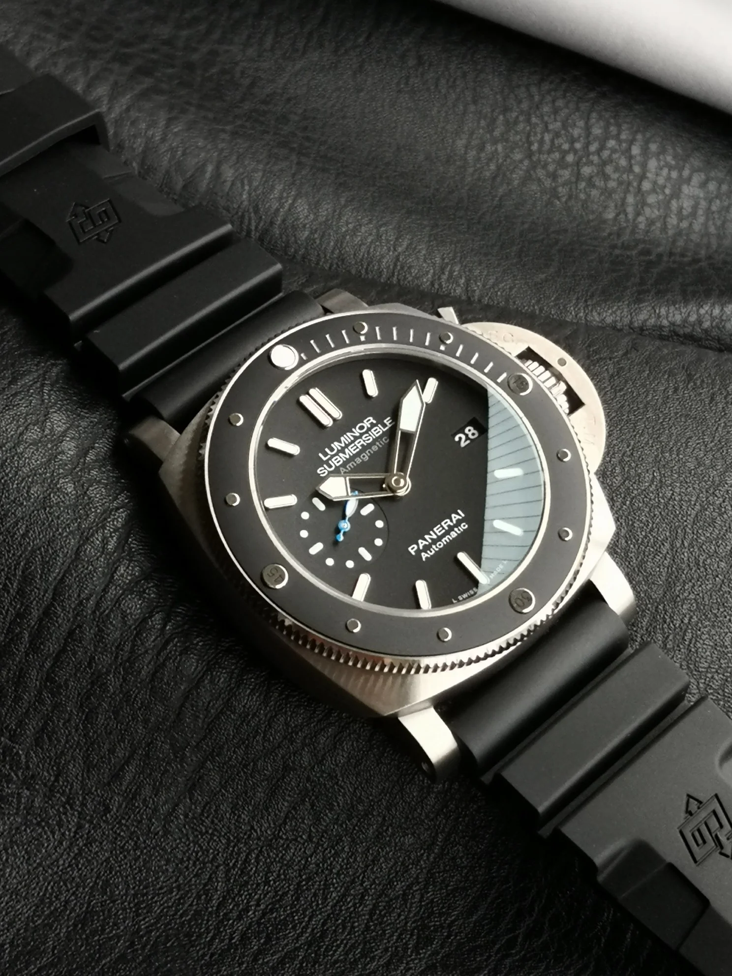 Panerai PAM01389 — photographed off the sweep