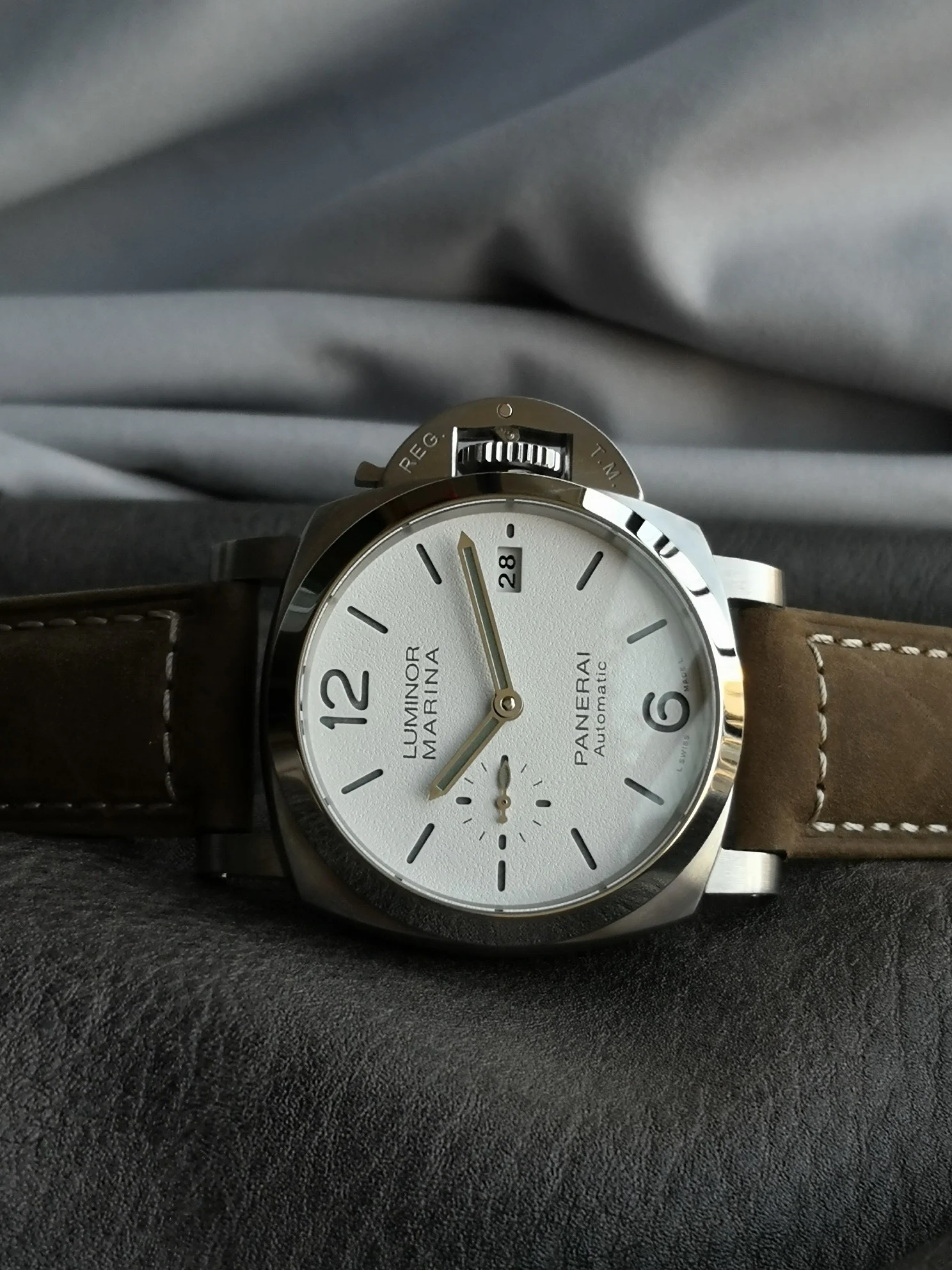 Panerai PAM01394 — photographed off the sweep