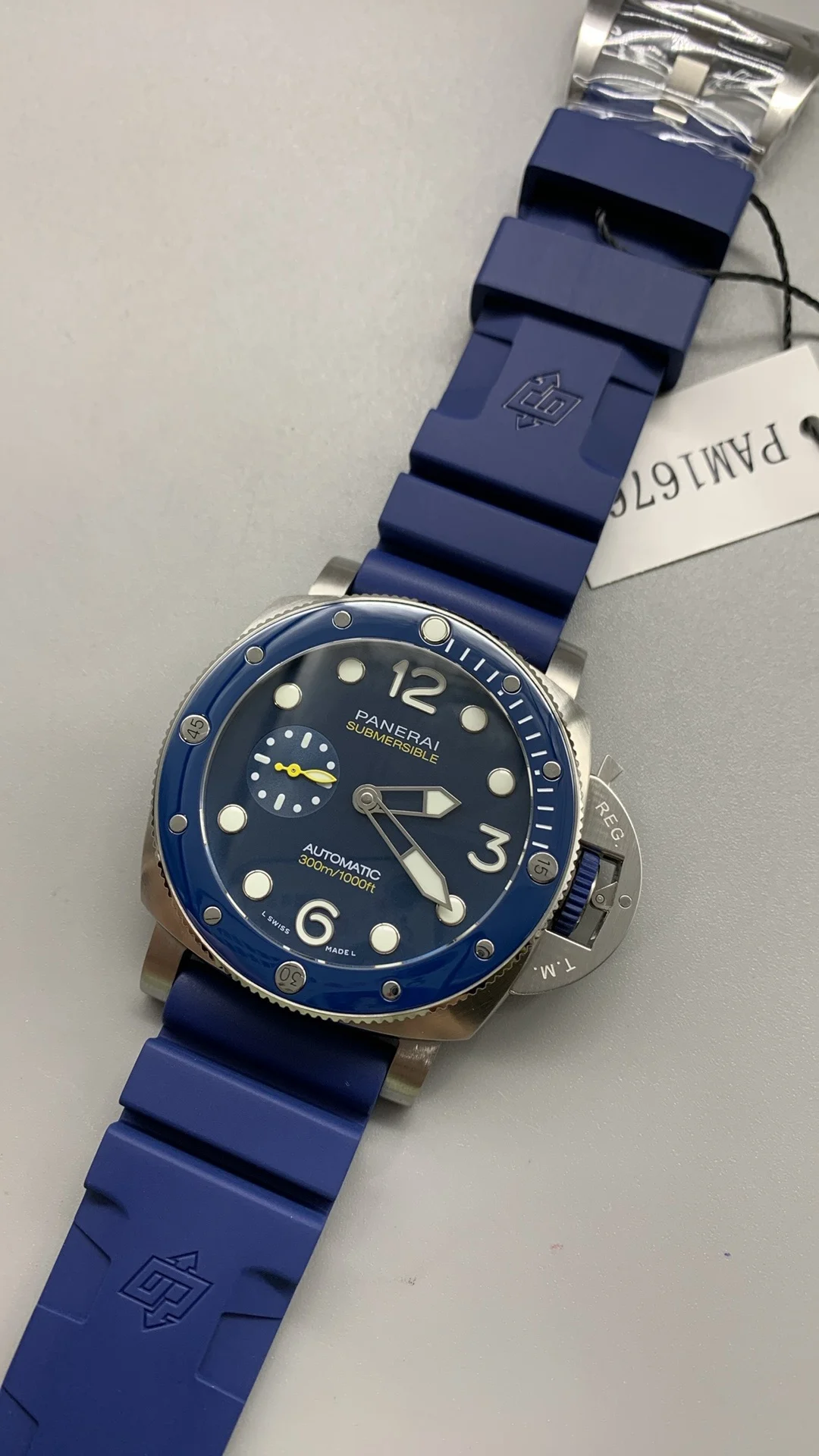 Panerai PAM01676 — photographed off the sweep