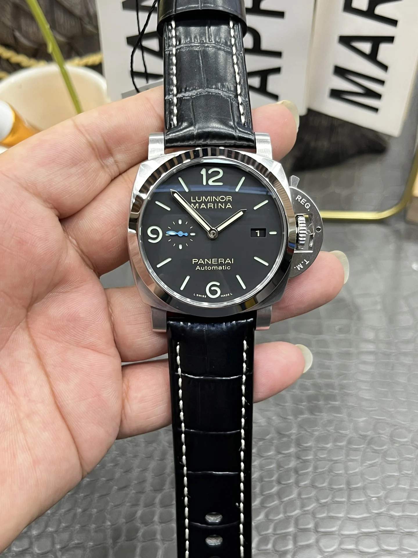 Panerai PAM09010 — photographed off the sweep